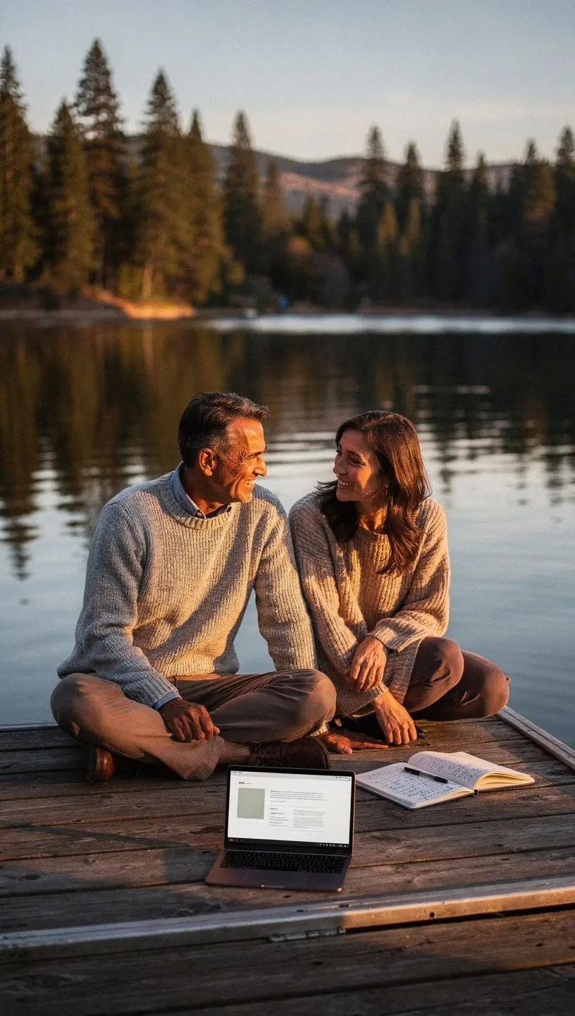 Photo of a professional reviewing a streamlined software dashboard with clear, easy-to-understand metrics.