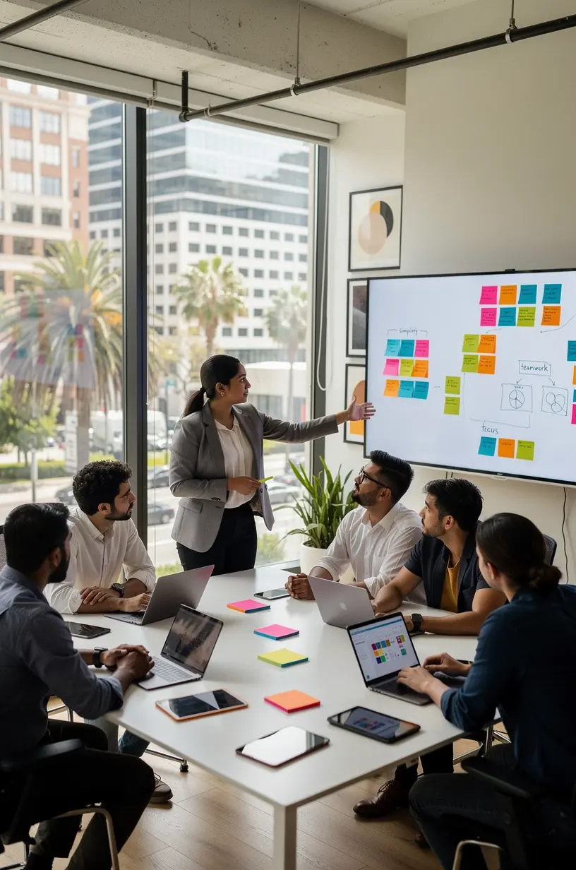 Image of a calm, organized office space symbolizing reduced digital complexity in the workplace.